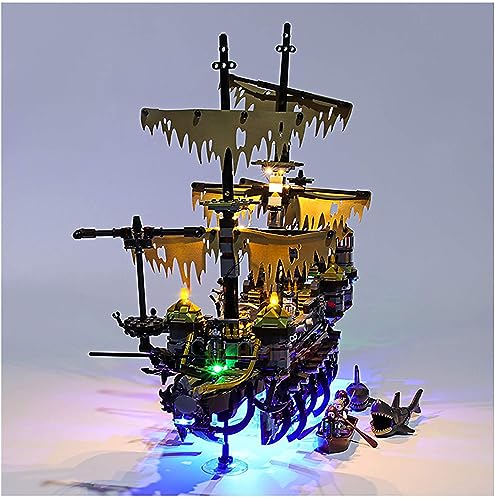Zestaw oświetleniowy USB do Lego 71042 Pirat z Karaibów Silent Mary Blocks Cegły Zestaw budowlany (nie zawiera modelu Lego)