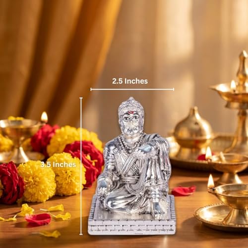 Image of Chatrapati Shivaji Maharaj Idol /Statue /Murti for Car Dashboard, Gifting & Home Decor (3.5 inches) - Pack of 1