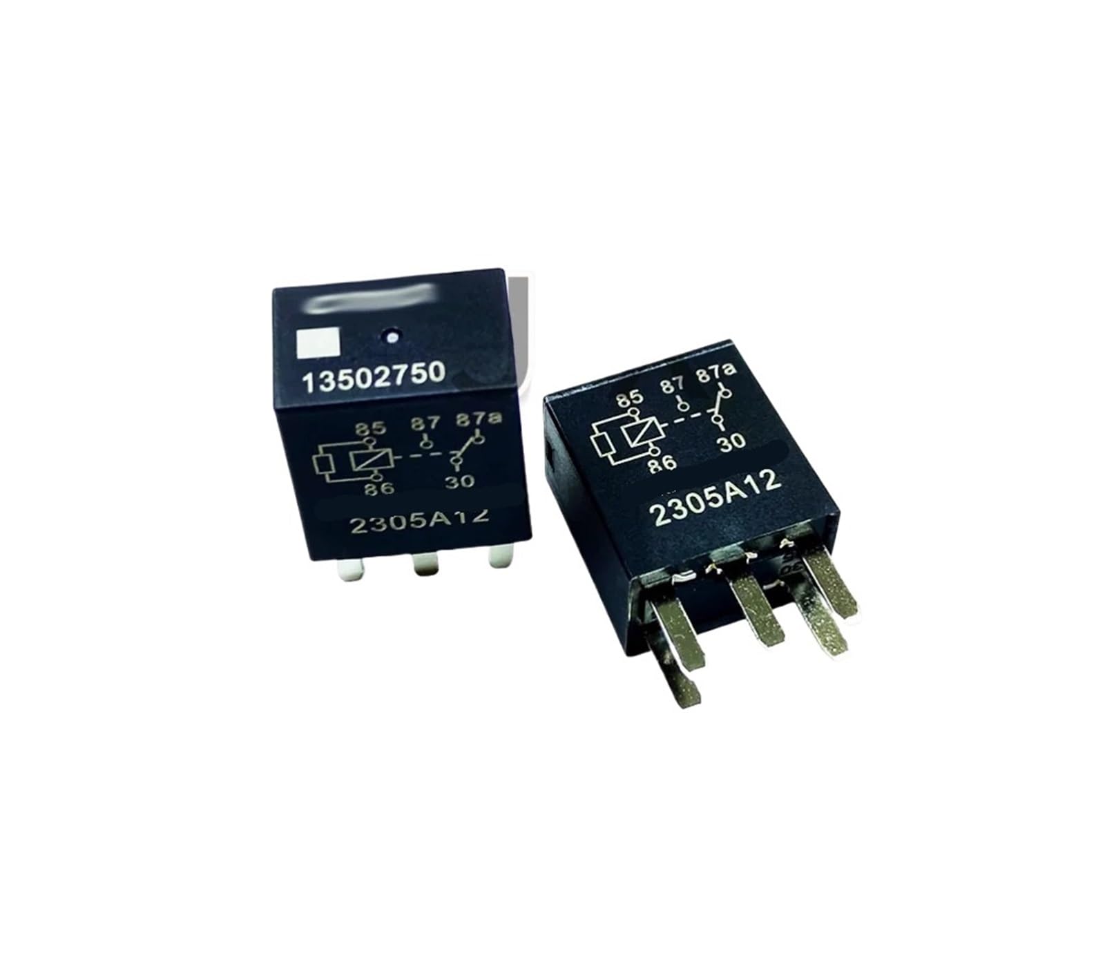 Relais 12V 13502750 à 5 broches DC12V pour circuits électriques automobiles