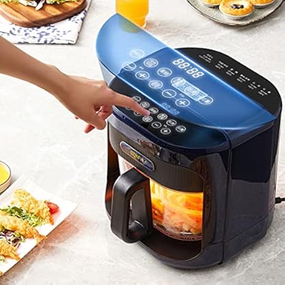 Transparente Luftfritteuse, intelligente automatische Haushaltsfritteuse, visuelle elektrische Fritteuse, All-in-One-Backofen, elegant – Bild 6