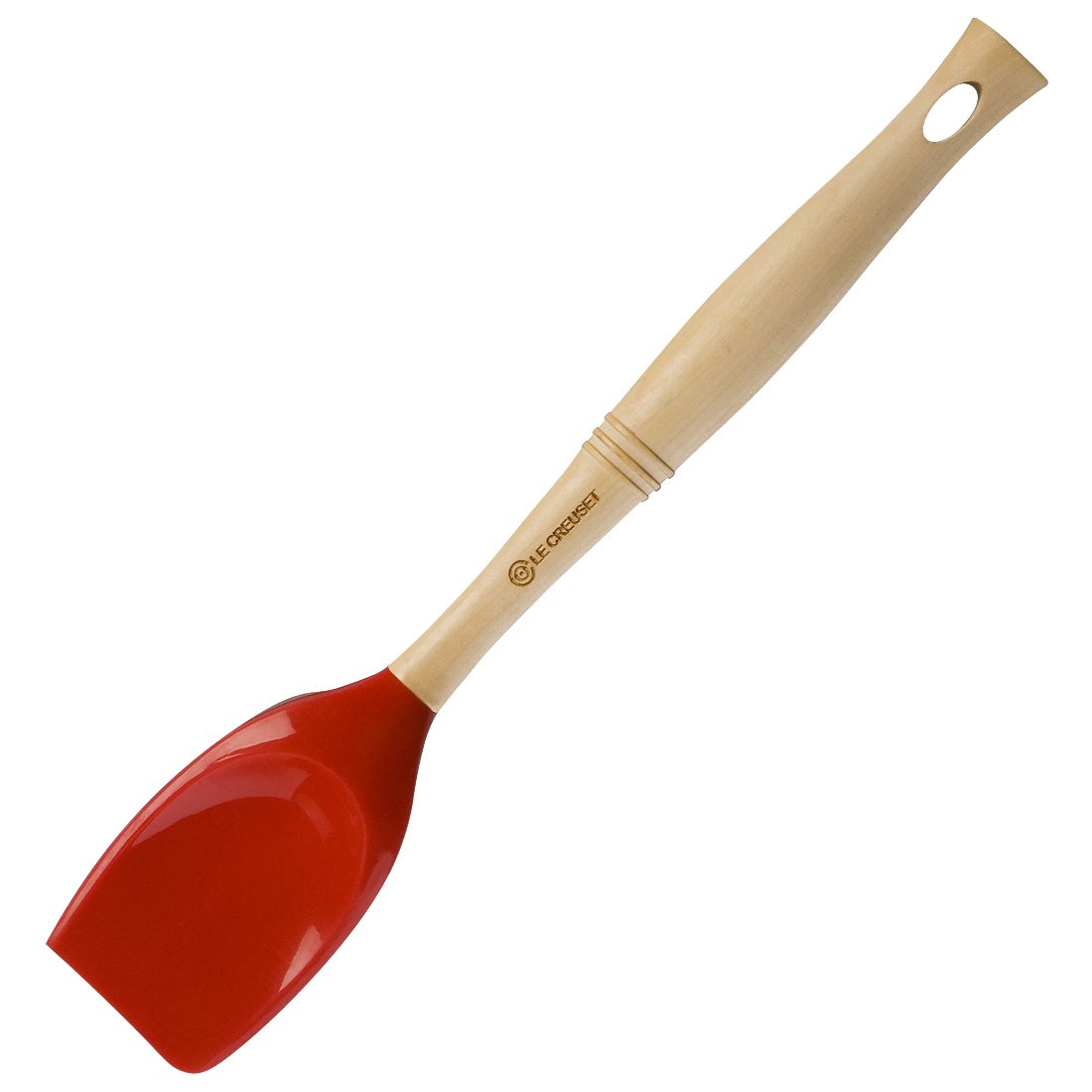 Le Creuset Revolution Silicone Spatula Spoon, Cerise (Cherry Red)