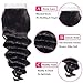 Bworto Brazilian Human Hair Loose Deep Wave Bundles with Closure (12 14 16+10) 10A Virgin Hair Loose Deep Curly 100% Human Hair 3 Bundles with Closure Natural Color