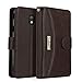 Galaxy J7 2018 Case/J7 V Case 2018/Galaxy J7 Refine Case/Galaxy J7 Star Case,LOKAKA Leather Wallet Case with Card Slot, Magnetic Flip Cover and Mobile Phone Stand for Samsung J7 2018,Brown