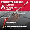 Chapin 75111: Propane Weed Burner Torch, 50,000 BTU, Electric Piezo Ignition with Gas Valve, 1-Lb Connection