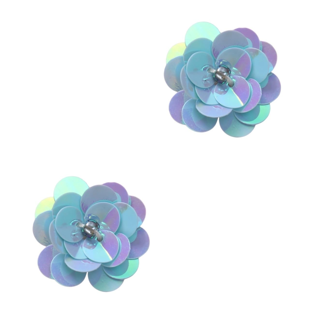 Lurrose 2pcs Colorful Sequins Sewing Sequins Embellishments for Clothes Sequins for Crafts Pranks for Sewing Embellishments Garment Accessories Loose Sequins Blue