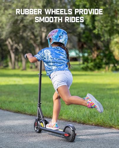 FanttikRide C9 Electric Scooter for Kids 8-12, Adjustable Handlebar Height for Riders 3.9-5.2 ft, 132 lbs, Up to 40 mins Continuous Time, 5 Miles Range, 2 Safe Max Speed 6/10 MPH