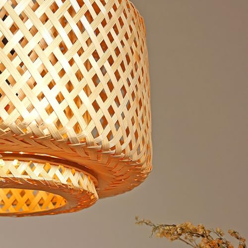 Image of Habere India-All the Cultures Fabricating India Hanging Lights for Living Room | Pendant Lampshade | Ceiling Lights for Hall | Ceiling Hanging Lamp (Small- Dia: 25x H: 27 cm)
