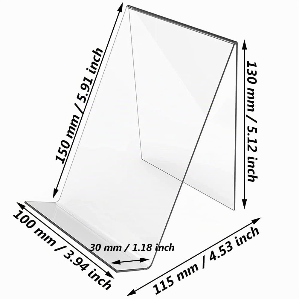 30er Set Buchständer Aus Acrylglas – Buchhalter  Produktbild-Vorschau 5