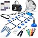STUHOO Agility Training Equipment Set | Soccer Training Equipment for Kids Youth | Agility Ladder Speed Training Equipment with Bag | Football Training Equipment with Speed Hurdles, Cones for Footwork