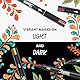 Sharpie Creative Marker Acryl-Farbstifte | Wasserbasierte Farbmarker mit Pinselspitze | Schulsachen | Schwarz | 6 Stück