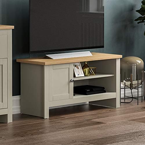 Vida Designs Arlington 1 Door TV Unit Cabinet Stand Sideboard Entertainment Living Room Grey