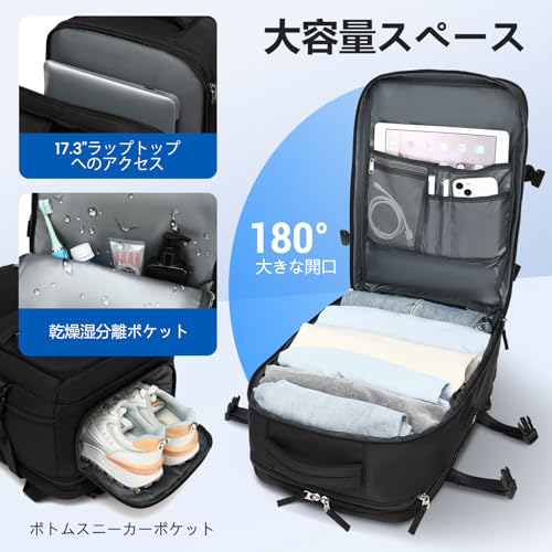SGEARZOYO 拡張可能な大型トラベルバックパック の商品画像 3
