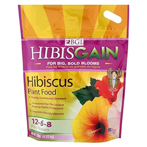 BGI HIBISGAIN 10lb Bag, Hibiscus Fertilizer Cover