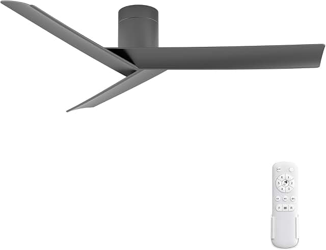 55 Inch Modern Flush Mount No Light Ceiling Fan Image