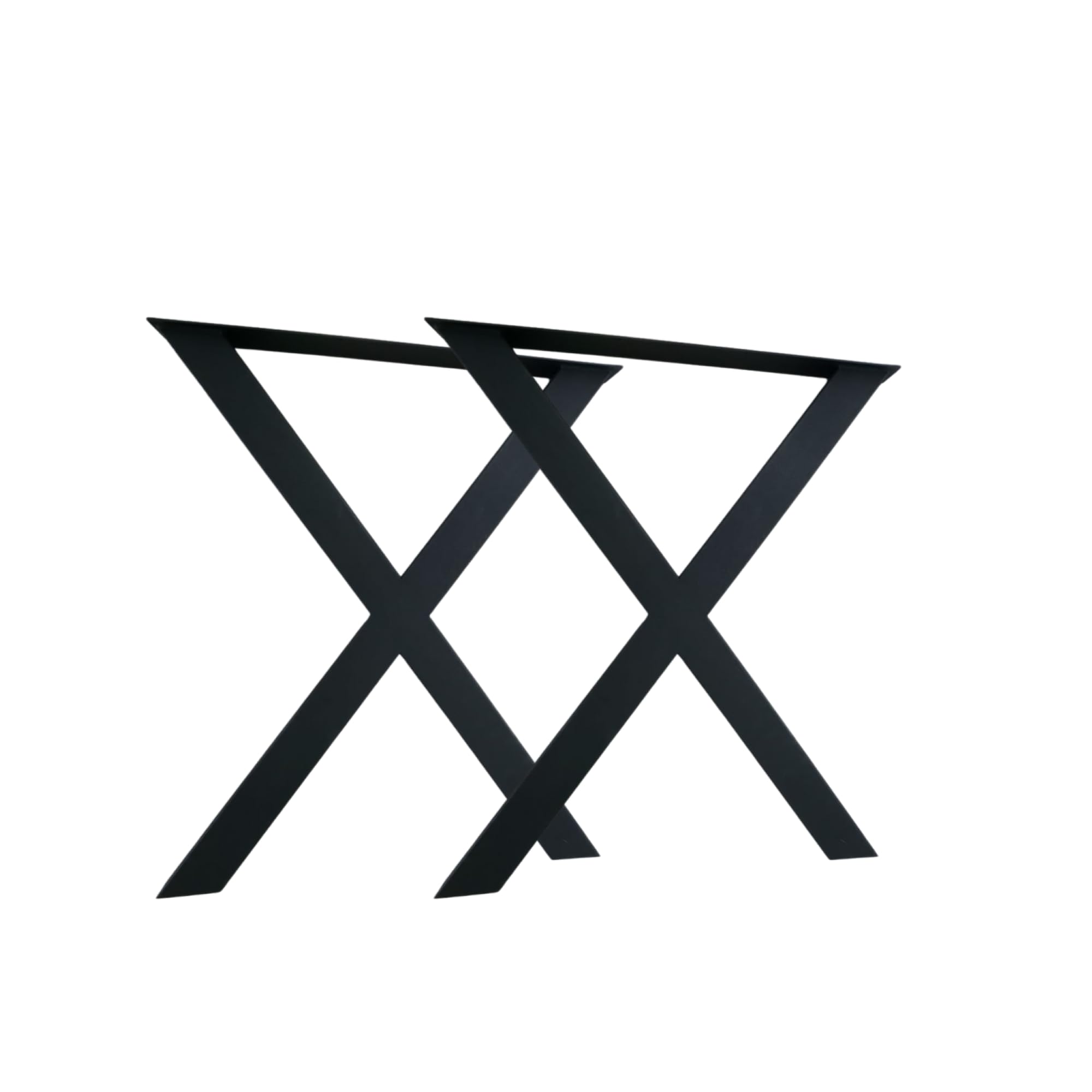 Massivholztisch Eiche 220x100 cm mit Baumkante – Esszimmertisch mit 4 cm Tischplatte & X-Gestell aus Metall – moderner Esstisch, handgefertigt, Natürlich geölt