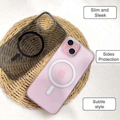 Image of COLORflow Back Cover Compatible with OnePlus 12 5G | White Crystal Clear | MAG-Safe | Slim Soft Touch Case with Anti-Slip Grip & Camera Protection