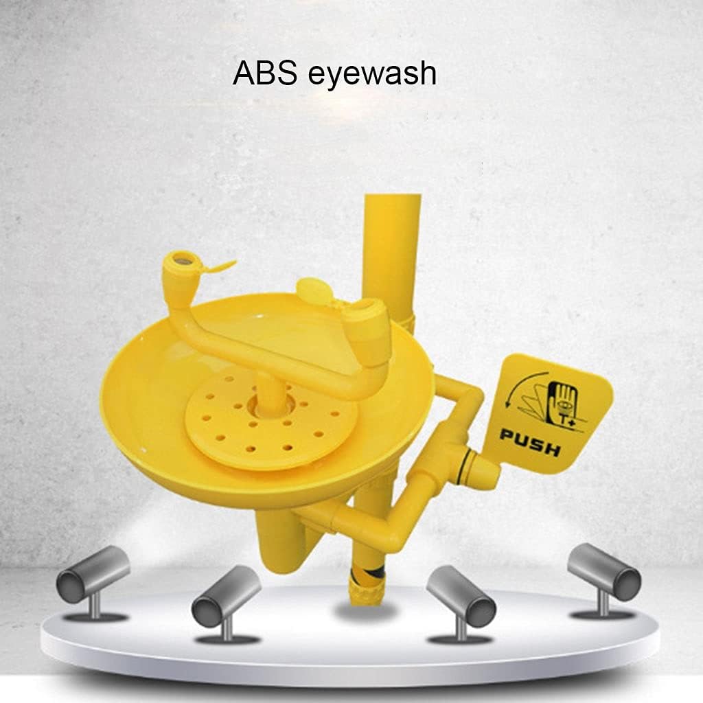 Emergency Spray Eyewash Machine, Abs Composite Eyewash, Double Nozzle, Safety Washing System Suitable for Factories and Laboratories