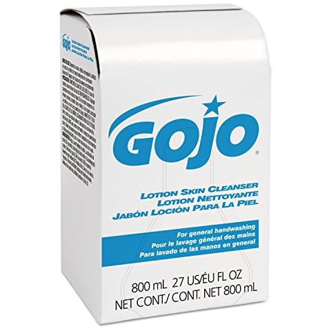 GOJO Lotion Soap Skin Cleanser, 800 mL Lotion Hand Soap Refill for GOJO 800 Series Bag-in-Box Soap Dispenser (Pack of 12) - 9112-12 Cover