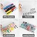 OALCQ 24 Grids Plastic Organizer Box With Dividers Clear Craft Storage Bead Organizer Box Earring Travel Pill Jewelry Organizers Storage Boxes Screw Seed Small Parts Hair Tie