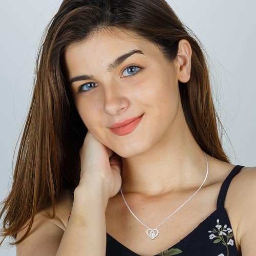 Platinum Plated Moissanite Pendant Necklace Gift for Women, 1-3 carat Moissanite D Color (VVS1), Anniversary Eternity Jewelry Present for Wife Mother Gift Necklace with Moissanite Diamond Gift for Her Birthday4