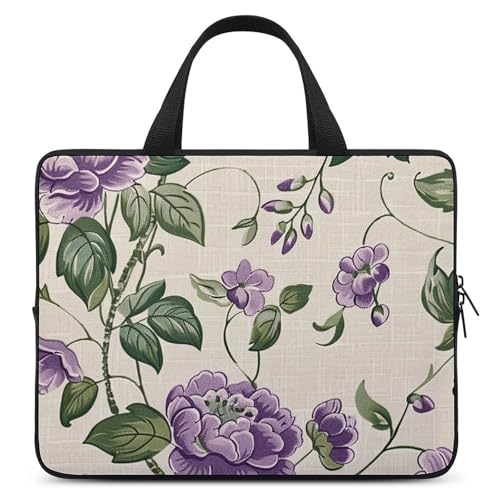 Bolso bandolera para laptop 12 pulgadas crema miniatura 1