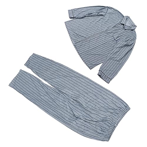 Pijama de Calças Compridas, Calças Masculinas Muito Compridas para Dormir de Algodão para Casa