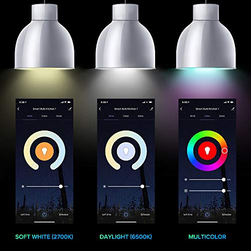 3Stone Smart Light Bulbs, 100W Equivalent Wifi Led Color Changing Bulb Dimmable 2700K-6500K Rgbcw, Works With Alexa, Google Home 2.4Ghz Only, A21 10W E26 Tunable White, No Hub Required 1 Pack #TOP1