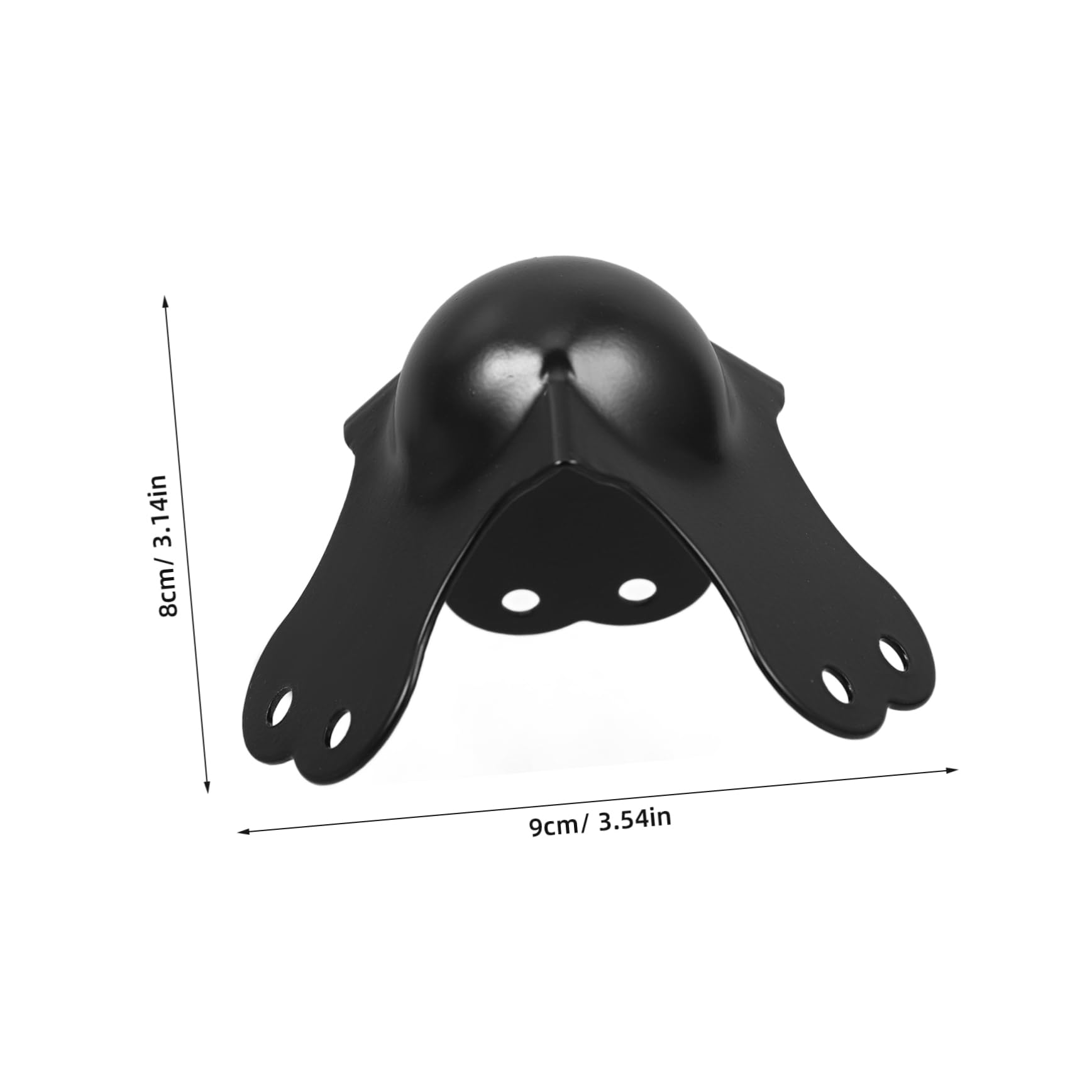 MUCKLILY Chrome Plated Case Corner Guard 10pcs Ball Corner Right Angle Protectors Furniture Corner Protectors Easy Install for Flight Case