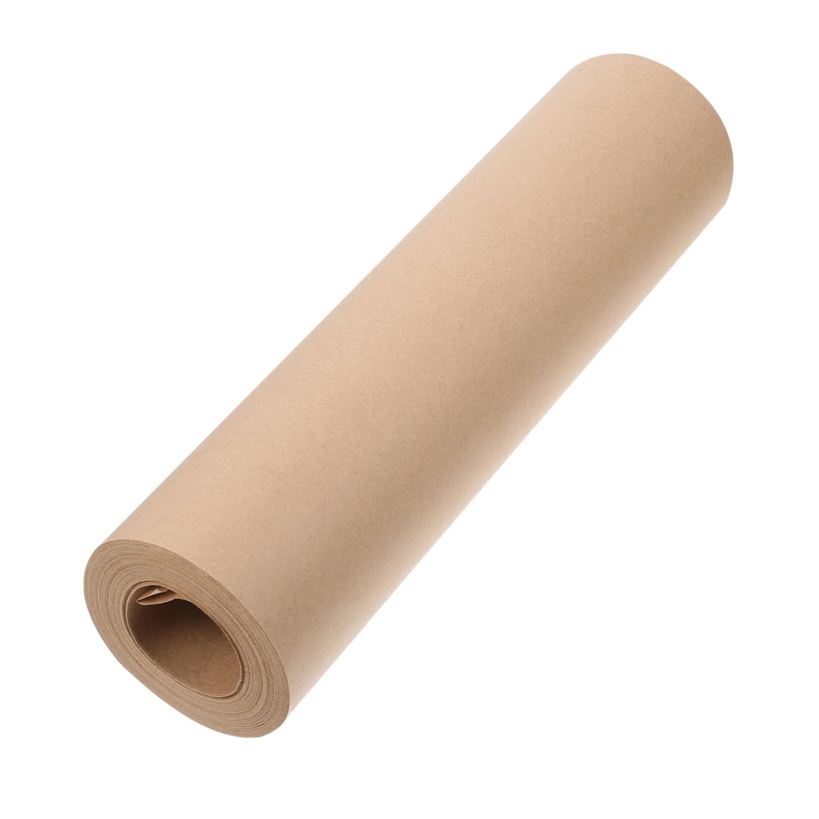 HOMSFOU Kraftpapier Rolle Braunes Packpapier für DIY Handwerksprojekte Hochzeiten und Dekoration Vielseitig Einsetzbar für Verpackungen und Bastelarbeiten