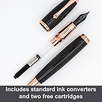 Vista 10 de Monteverde Super Mega Carbon Fiber/chrome trim Fountain Pen - F