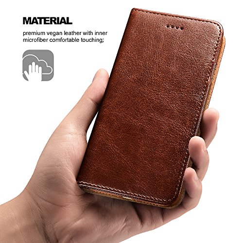 Icarercase Iphone 7, 8, Se 2Nd/Se 3Rd Case, Leather Wallet Magneitc Case With Stand And 3 Credit Slots For Iphone 7/8/Se 2020/Se 2022 4.7 Inch (Brown) #TOP4