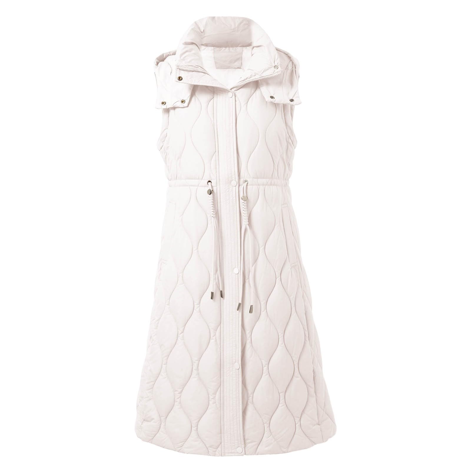Piumino Donna Invernale Lungo 100 Grammi con Cappuccio e Zip Giubbotto Imbottito Trapuntata Elegante Cappotto Primaverile Termica Vento Giacca Casual Leggero Curvy per Neve Trekking Sportiva,,