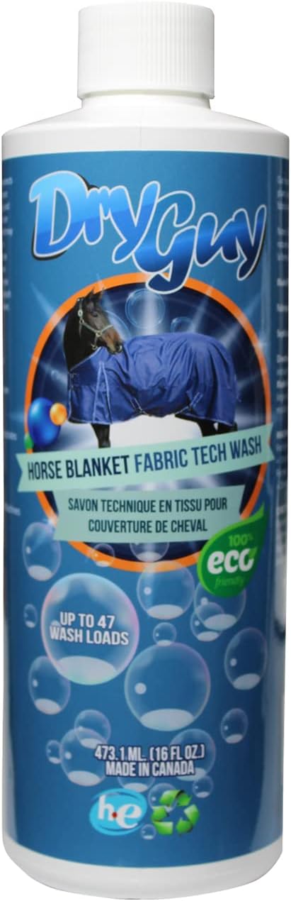 Horse Blanket Fabric Tech Wash – Eco‑Friendly, Highly Concentrated Deep Clean for Turnouts, Stable Sheets & Rugs, Restores Waterproofing, Breathability & Performance