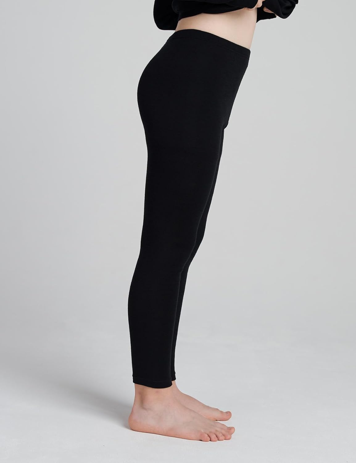 LAPASA Kids Merino Wool Base Layer Bottom Pants for Girls Boys Unisex K14 - Image 4