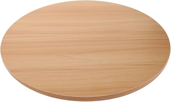 Toddmomy Wooden Round Table Top 15.72In Replacement Dining and Coffee Shop Countertop with Safe Rounded Edges Easy to Clean