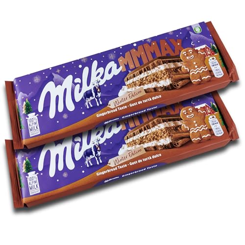2 er Pack Milka XXL Mmmax Winter Edition Gingerbread 2 x 300g