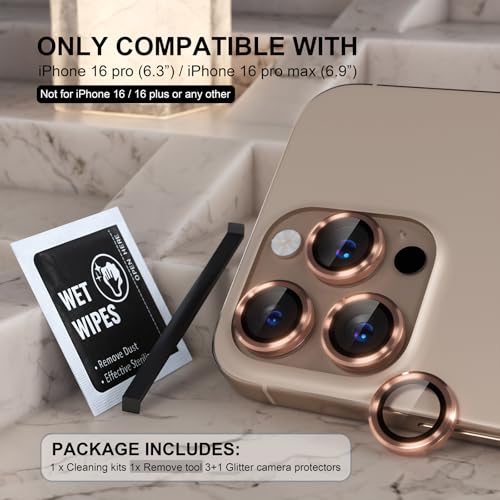 Protecteur objectif iPhone 16 Pro Max en verre contre les rayures de lentille - 2