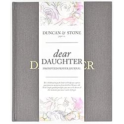 Dear Daughter: A Prompted Prayer Journal & Childhood Keepsake by Duncan & Stone – Grey | Baby Girl Memory Book | Baby…