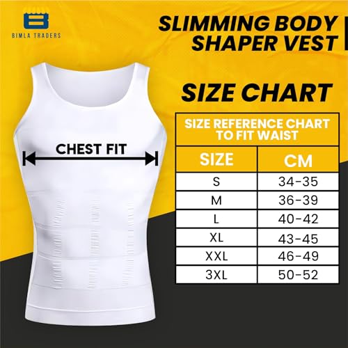 Image of Men's Slimming Body Shaper Vest | Compression Tummy Tucker for Belly Fat | Stretchable Abs Slimmer Tank Top | Corset for Gym, Workout & Weight Loss Fitness