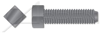 200 pcs 1"-8 X 1-3/4", Set Screws, Square Head, Cup Point, Full Thread, Steel