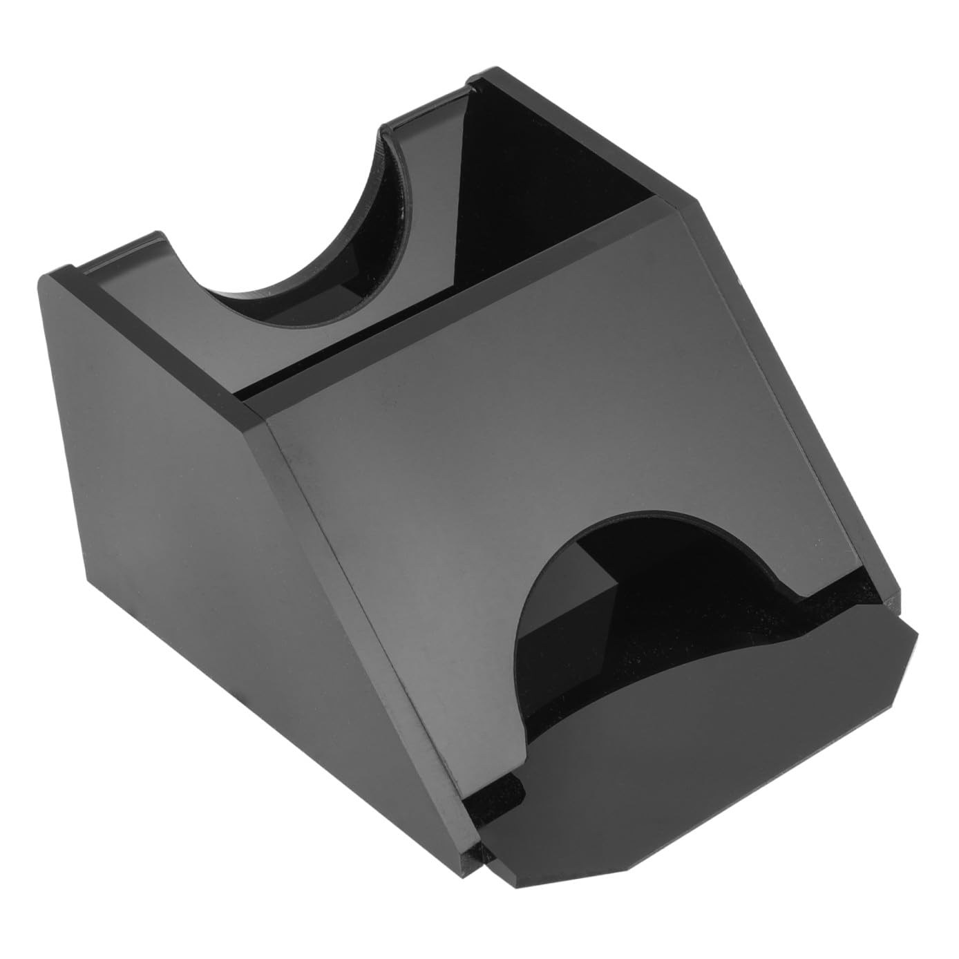 Toyvian Scarpa per Carte in Acrilico Nero per Giochi da Tavolo e Sale da Scacchi, Distributore di Carte Portatile Resistente e Sicuro