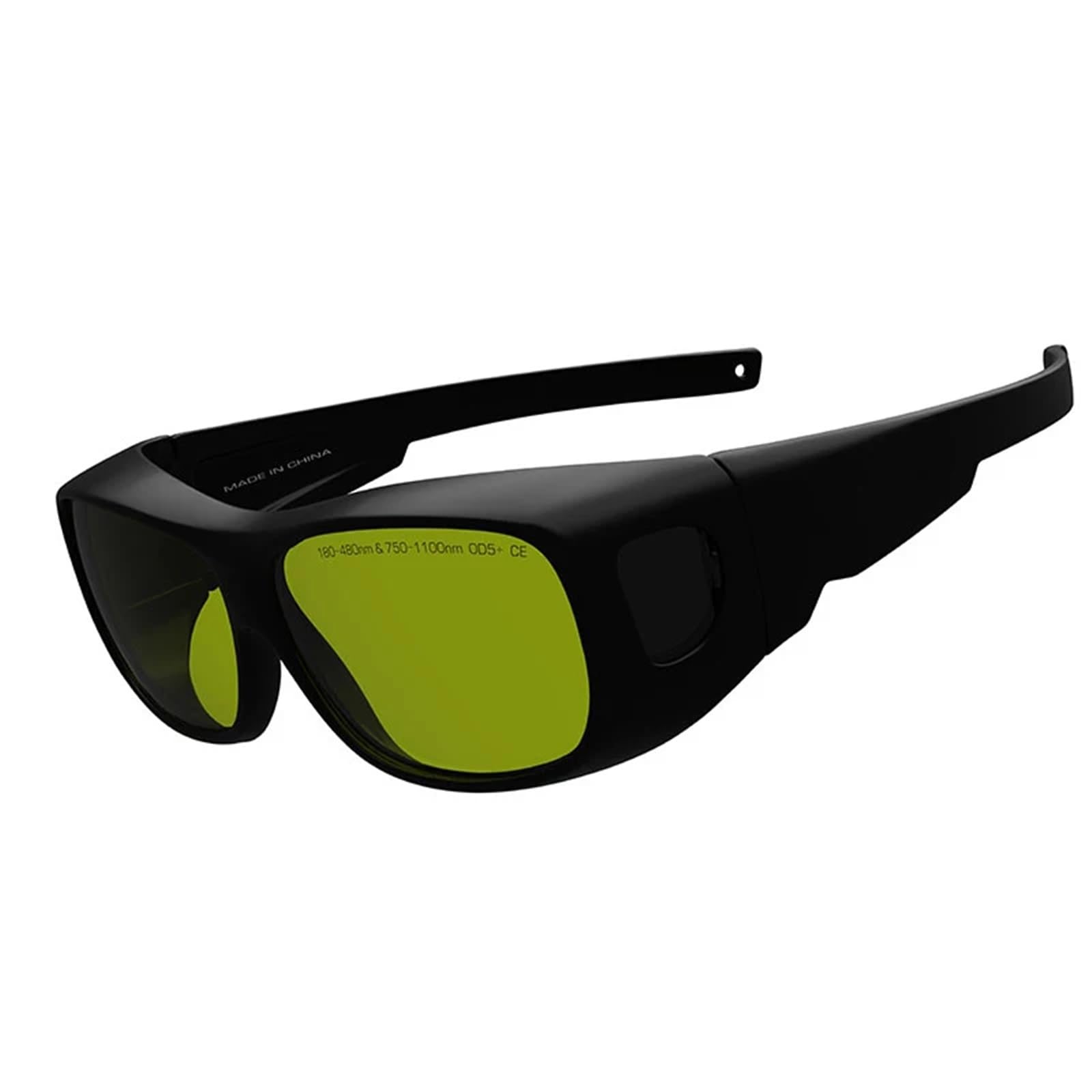 Gafas Proteccion Trabajo Gafas protectoras infrarrojas OD5 de 1064 nm, lentes verdes, punto de congelación de 808 nm