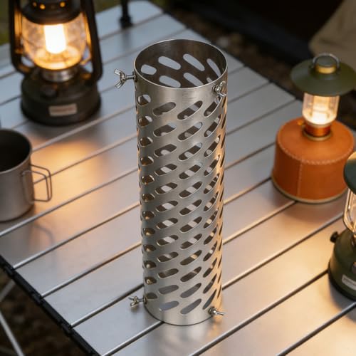 Cubierta para chimenea de estufa de acampada en noches de invierno 6