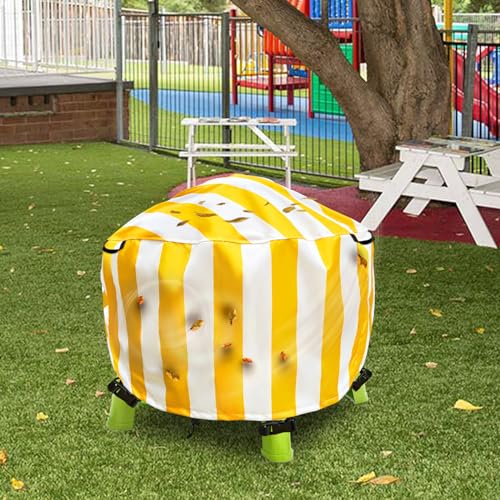 Image of Water Table Cover Spiralin' Seas Waterpark Play Outdoor Sand Water Table Cover 34X34X18 inch-Yellow