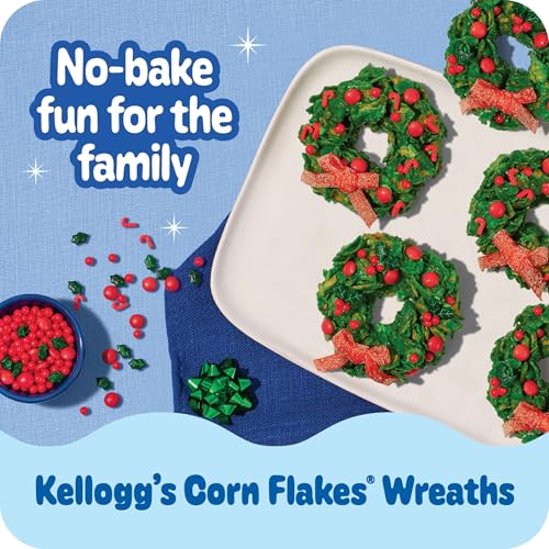 Image of Kellogg's Corn Flakes Breakfast Cereal, Kids Cereal, Family Breakfast, Giant Size, Original, 24oz Box (1 Box) (Pack of 3)