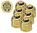 Home Collectives Fillable Light Bulb Containers, 12 Pack – Clear Plastic Candy Jars, Party Favors, Decorative Centerpieces, Arts and Crafts Supplies - Twist Off Cap, Freestanding Bottom, 4” Tall