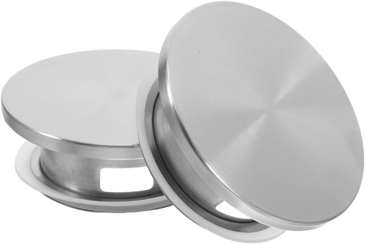 2pcs Stainless Steel Carafe Lids Water Jug Covers for Cold Water Pitchers Dustproof Stoppers Lightweight and Sturdy Replacement Compatible with Various Models
