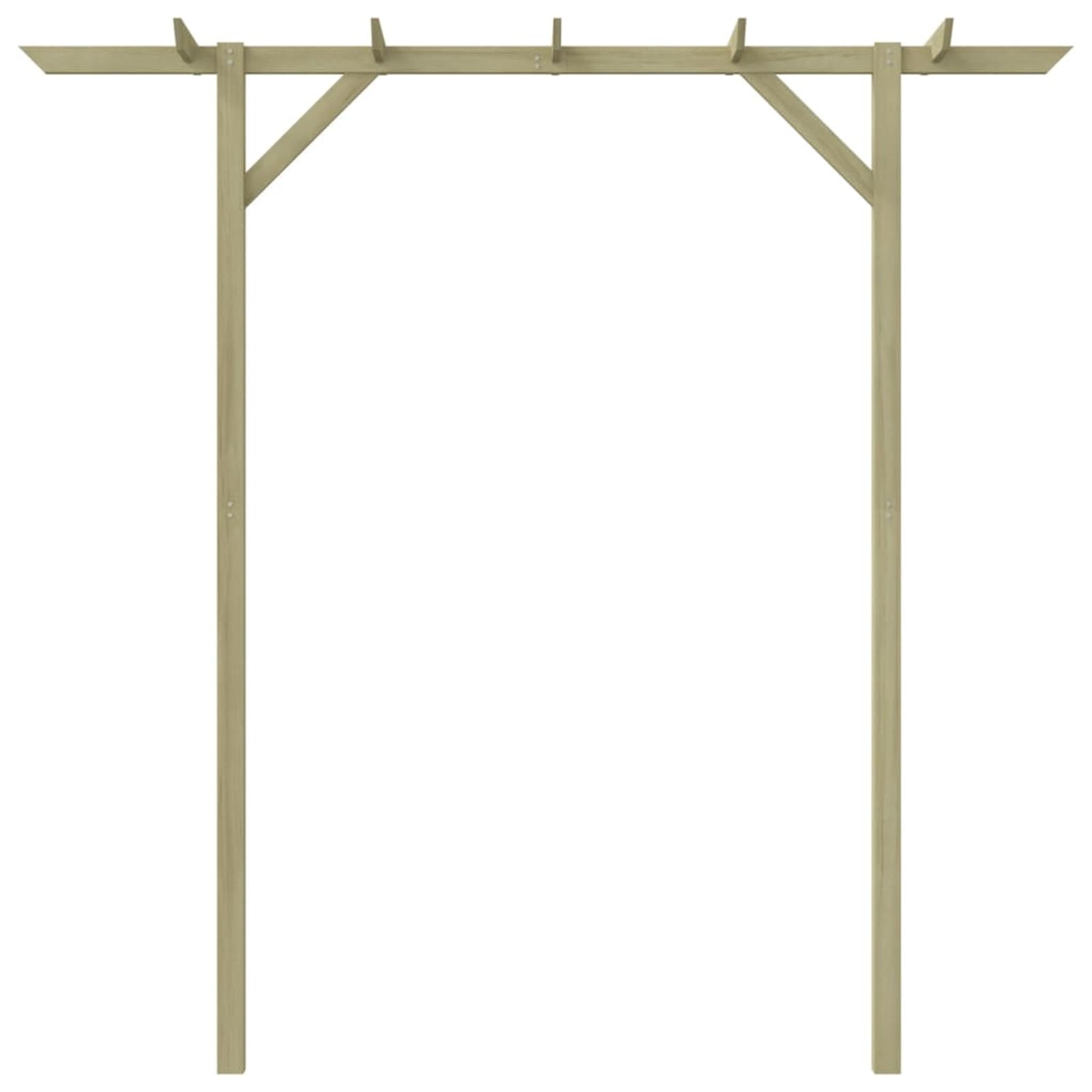 Drewniana pergola ogrodowa, altana tarasowa, 200 x 40 x 205 cm, stylowa kratka ogrodowa na rośliny, wytrzymała, idealna do relaksu i zacienienia