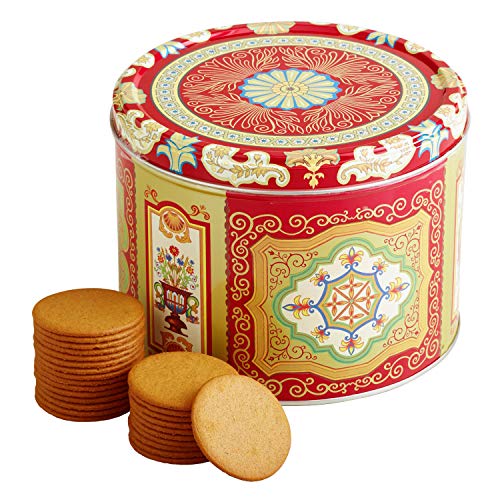 Nyakers Gingerbread Snaps Cookie Tin, Finest Ginger Snaps Original Flavor Swedish Cookie