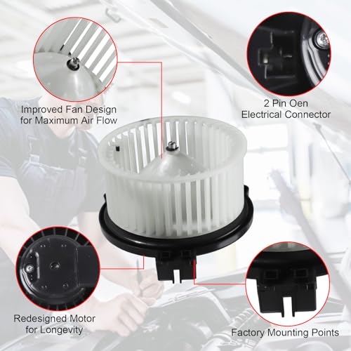 Image of HVAC A /C Heater Blower Motor with Fan Cage Fit for Mazda Vehicles